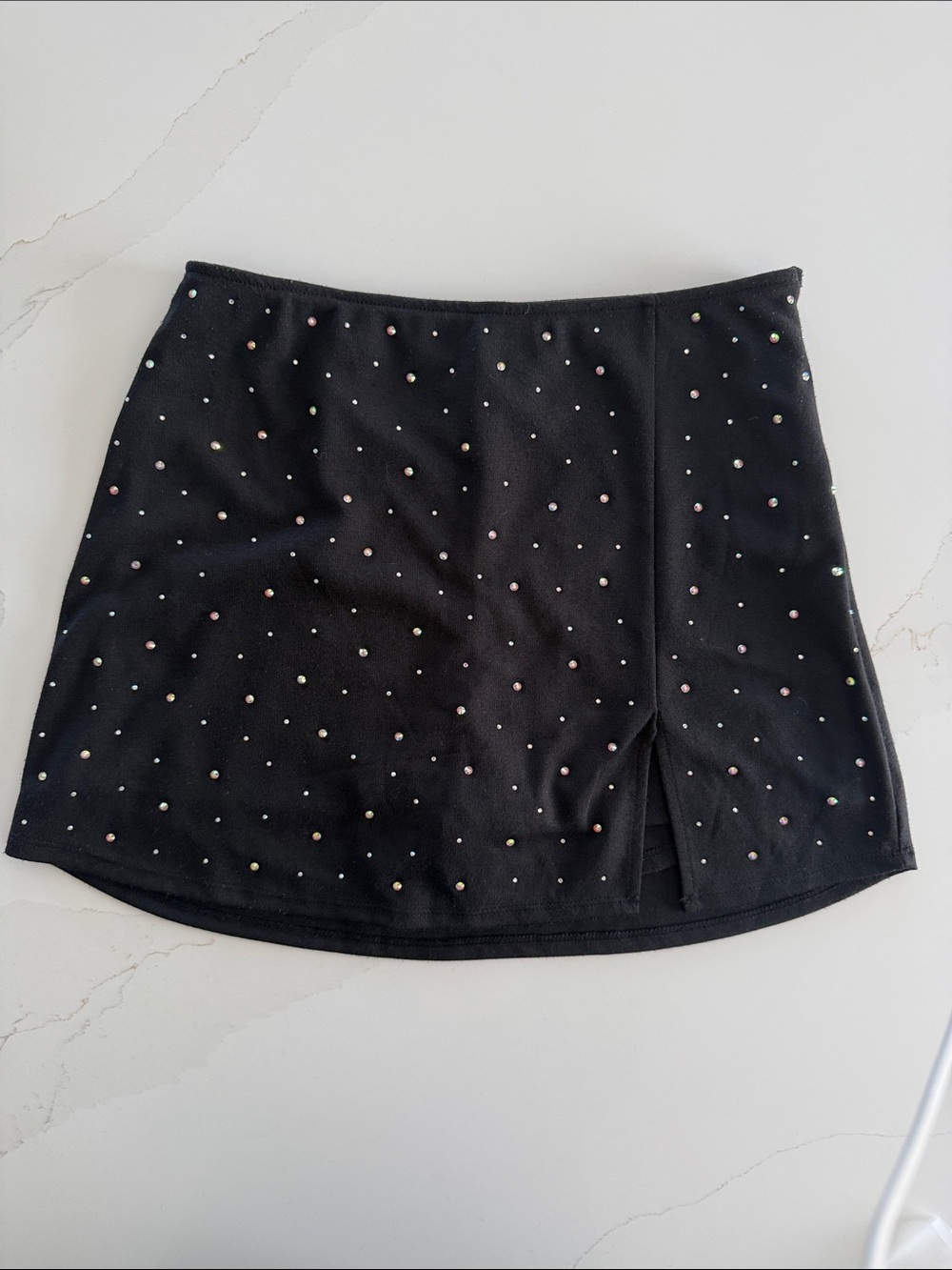 wild fable Black Mini Skort with Iridescent Studs